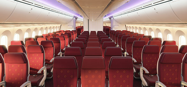 Boeing 787 9 Reverse Herringbone Seat Layout